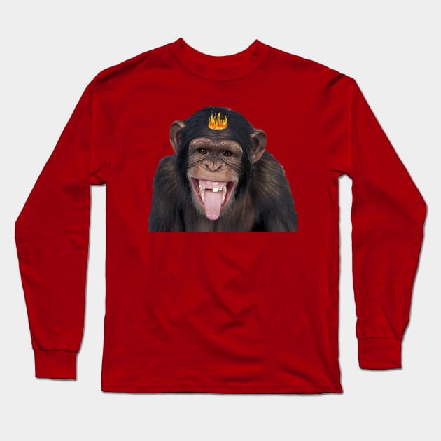 Funny monkey Long Sleeve T-Shirt by MIXOshop